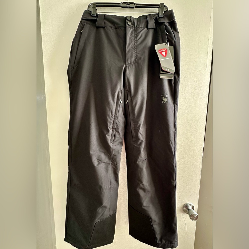 Spyder Black Traction Ski Pants, Size M